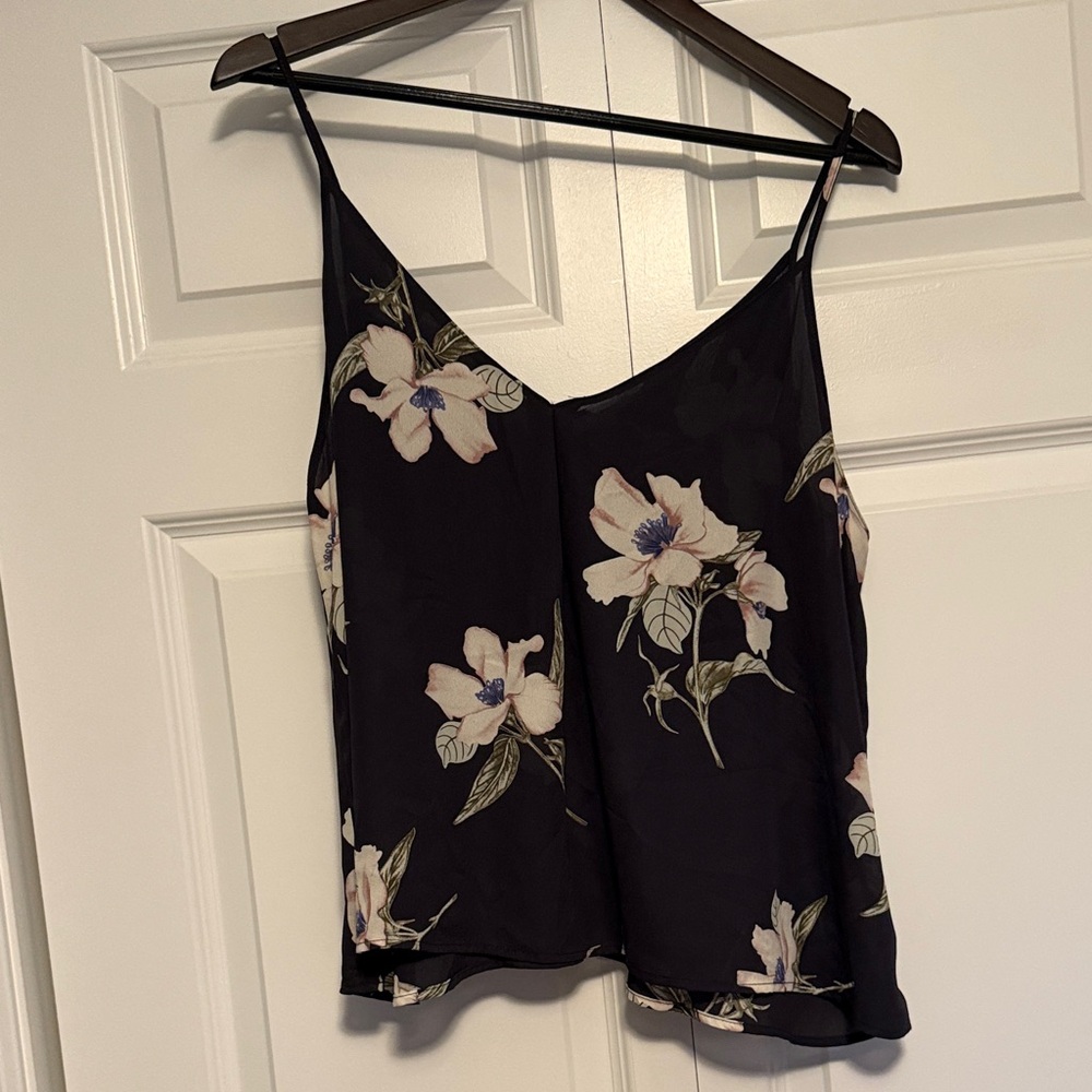 Lush Navy Floral Camisole